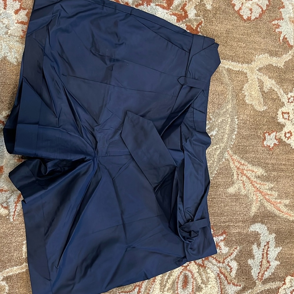 J. Crew navy blue silk shorts- size 12